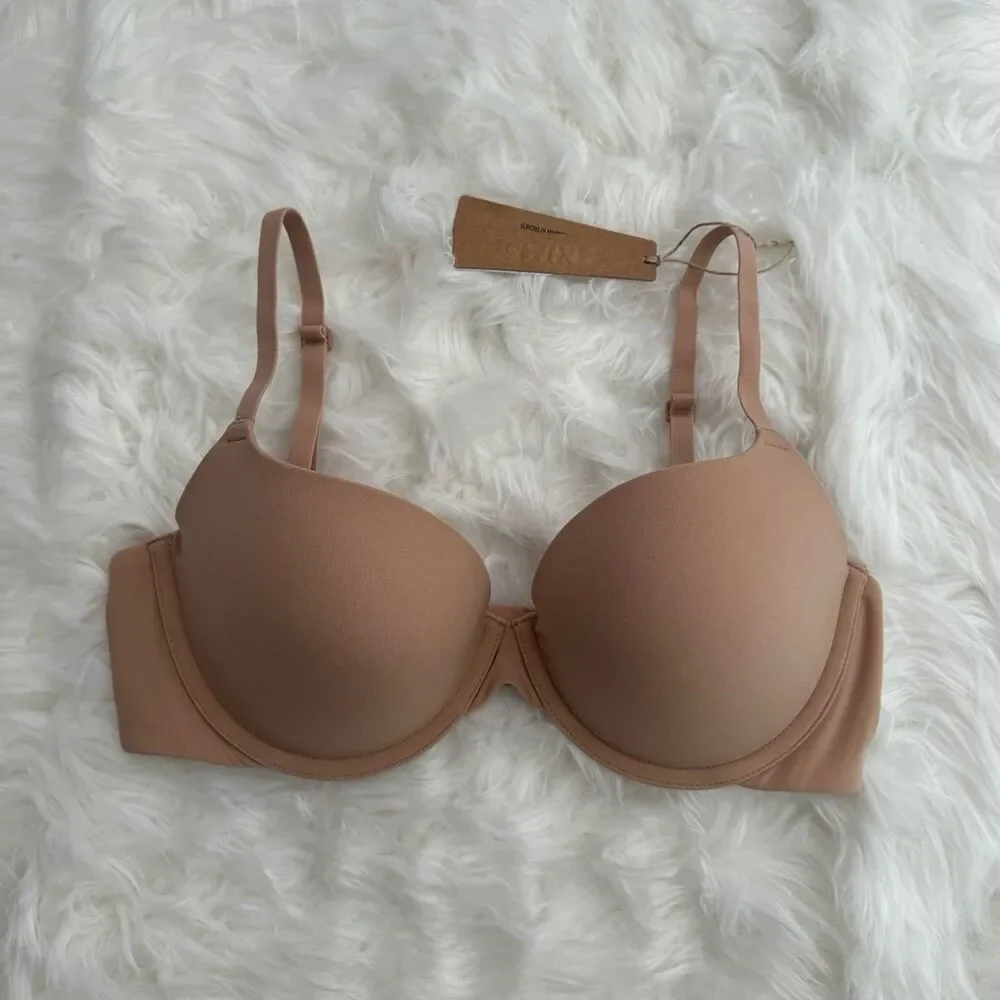 Skims Fits Everybody Pushup Demi Bra Clay Size 36C - Picture 2 of 5